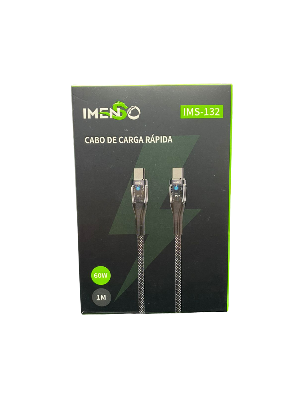 Cabo 1MT Usb-C Para Usb-C Preto 60W Ims-132 Imenso